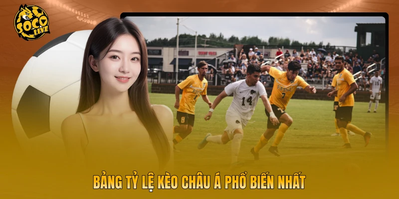 Bảng tỷ lệ kèo châu Á phổ biến nhất